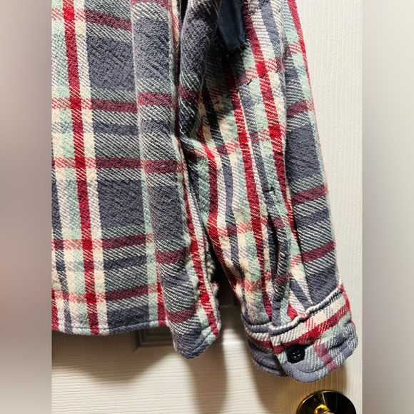 RRL Double RL mens patchwork plaid overshirt - Picture 3 of 6